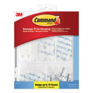 Command Clear Hanging Hooks Variety Pack (17232es) - 3m