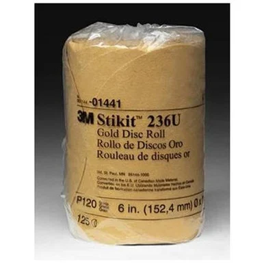 3m Company 1441 120p 6" Gold Sanding Disc Roll 125 Per Roll 1441_45