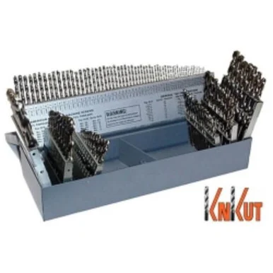 KnKut Performance 115KK5 Knkut 115 Piece Jobber Length Drill Bit Set Numbers, Letters, Fractions 115KK5_59 - KnKut Drill Bits & Cutting Tools