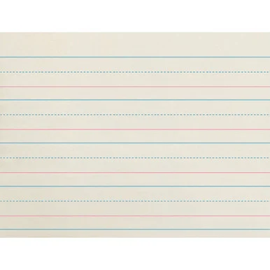 Zaner-Bloser Broken Midline Ruled Paper (zp2610)