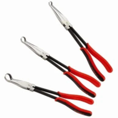 Sunex 3703V 3 Piece 11" Long Reach Hose Gripper Pliers Set