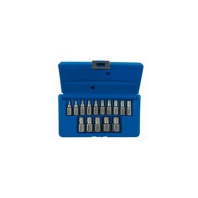 Hanson 53228 15 Piece Hex Head Multi Spline Extractor Set