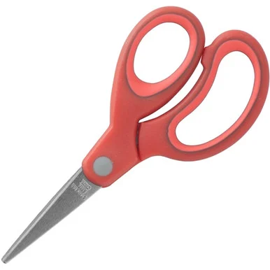 Sparco 5" Kids Pointed End Scissors - 5" Overall Length - Pointed - Red (spr-39044)