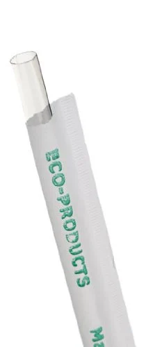 ECO-PRODUCTS,INC. EPST770 Compostable Straws, 7 3/4", Corn Plastic, Clear, 9600/carton