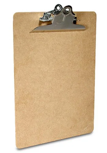 Saunders Recycled Two Sided Clipboard - 1" Capacity - 8.50" X 11" - Spring Clip - Standard - Hardboard - Brown (SAU05612)