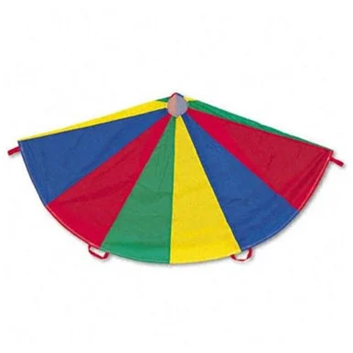 CHAMPION SPORT NP12 Nylon Multicolor Parachute, 12-ft. Diameter, 12 Handles