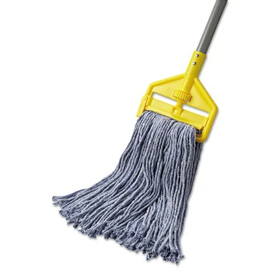 Boardwalk 2020B Mop Head, Standard Head, Cotton/synthetic Fiber, Cut-end, 16oz, Blue, 12/carton