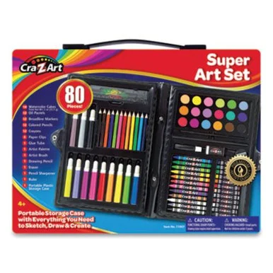 CraZ Art 110076 Super Art Set, 80 Pieces