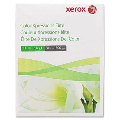 Xerox Color Xpressions Elite Copy Paper - Letter - 8.50" X 11" - 28 Lb Basis Weight - Smooth - 100 Brightness - 500 / Ream - White (3r11760_40)