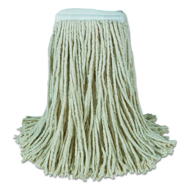 Boardwalk BWKCM20024 Banded Cotton Mop Heads, 24oz, White, 12/carton
