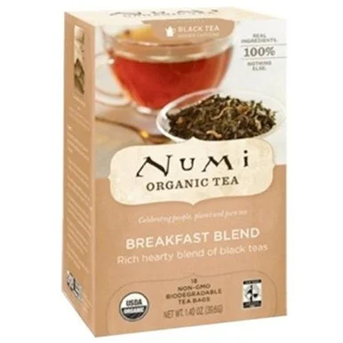 Numi Morning Rise Tea - Black Tea - Breakfast Blend - 18 / Box (NUM10220)
