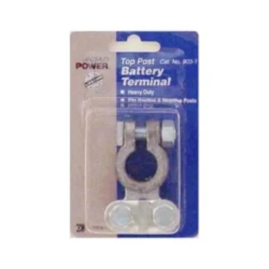 Coleman Cable 903-10 Heavy Duty Universal Top Post Battery Terminals, For 6 To 1 Gauge Cables, Lead Free, Pack Of 10