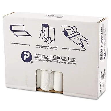 Integrated Bagging Systems VALH3340N11 High-density Can Liner, 33 X 39, 33-gallon, 11 Micron Equivalent, Clear, 25/roll