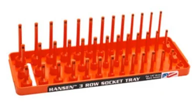 Hansen Global 14063 Xorange 1/4" Dr. Metric 3 Row Multi Length Socket Holder 14063_45