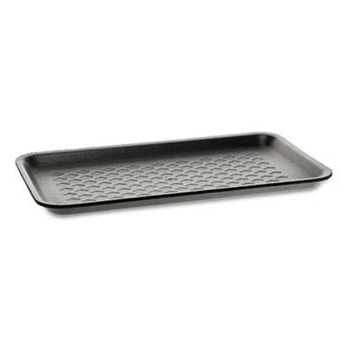 Pactive 51P910S Supermarket Trays, #10s, 1-compartment, 10.88 X 5.88 X 0.69, Black, 500/carton