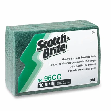 Scotch-brite General Purpose Scouring Pads - 6" Width X 9" Depth - 60/carton - Green (96ccct)