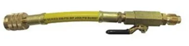 Mastercool 82495 1/2" X 1/2" Yellow Straight Hose With Manual Shut-off