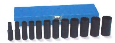 Grey Pneumatic 3/8"DR12PCDPSET 12 Piece 3/8" Drive 12 Point Deep Fractional Impact Socket Set 3/8"DR12PCDPSET