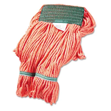 Boardwalk 502OR Super Loop Wet Mop Heads, Cotton/synthetic, Medium Size, Orange