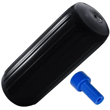 Polyform U.s. HTM-2-BLACK Polyform Htm-2 Hole Through Middle Fender 8.5" X 20.5" - Black W/air Adapter