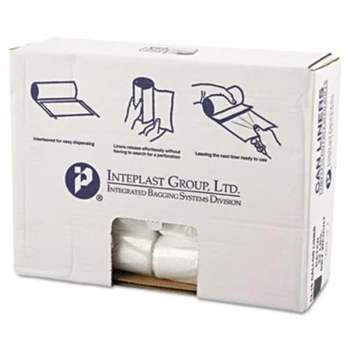 Integrated Bagging Systems IBSVALH2433N8 High-density Commercial Can Liners Value Pack, 16 Gal, 7 Microns, 24" X 31 ", Clear, 1,000/carton