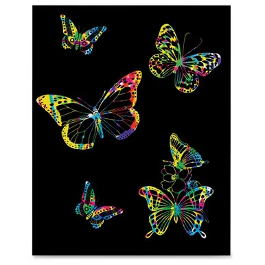 Chenillekraft Now You See It! Etch Rainbow Board - 11" X 8.5" - 30 / Pack - Assorted (ckc-4627)