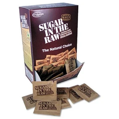 Office Snax Sugar In The Raw Sugar Packets - Packet - 0.16 Oz - Cane Sugar Flavor - Natural Sweetener - 200/box (00319)