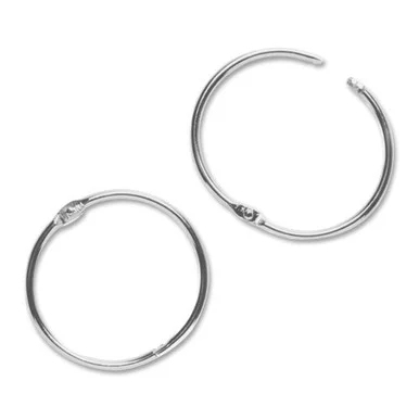 Sparco Book Rings - 3" Diameter - Nickel Plated - 10 / Box - Silver (SPR01441)
