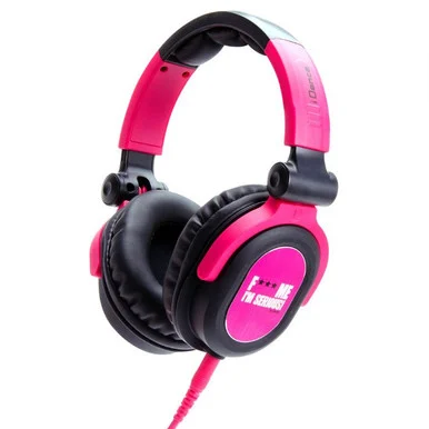 Idance FDJ600 Pink/black Swivel Cup DJ Headphon