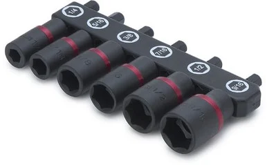 Titan 15222 Tool 6-piece Sae Power Nut Driver Set