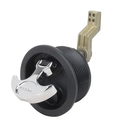 Perko 1092DP1BLK Surface Mount Lock & Latch F/smooth & Carpeted Surfaces W/offset Cam Bar