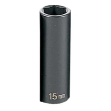Grey Pneumatic 1015MD 3/8" Drive Deep Metric Impact Socket - 15mm
