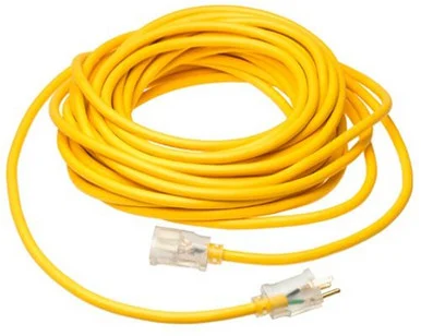Cci® 01688 Polar/solar Indoor-outdoor Extension Cord With Lighted End, 50ft, Yellow