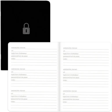 Rediform A007.81 Notebook,pswrd,5''x3.5,blk