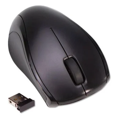 Innovera IVR62210 Compact Travel Mouse, 2.4 Ghz Frequency/26 Ft Wireless Range, Left/right Hand Use, Black