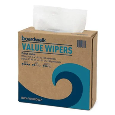 Boardwalk BWKV030IDW2 Drc Wipers, White, 9 1/3 X 16 1/2, 9 Dispensers Of 100, 900/carton
