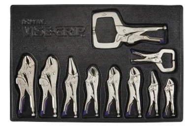 Vise Grip IRHT82596 Fast Release 10-piece Locking Pliers Kit