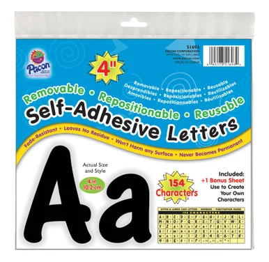 Pacon 154 Character Self-adhesive Letter Set (pac-51693)