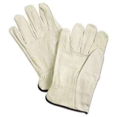 R3 Safety 127-3400XL Unlined Pigskin Driver Gloves, Cream, X-large, 12 Pair