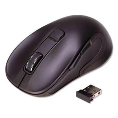 Innovera IVR62500 Hyper-fast Scrolling Mouse, 2.4 Ghz Frequency/26 Ft Wireless Range, Left/right Hand Use, Black