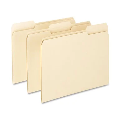 Pendaflex Essentials File Folder - Letter - 8.50" X 11" - 0.75" Expansion - 1/3 Tab Cut - Assorted Position Tab Location - 11 Pt. - Manila - 100 / Box (ESS75213)