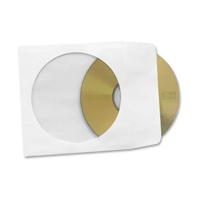 Quality Park Cd Sleeve - Cd/dvd - 5" X 4.87" - 24 Lb - Wove - 100/box - White (QUA62903)