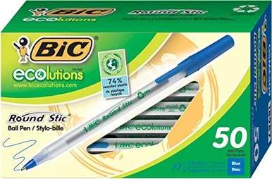 BIC ReVolution Round Stic Ballpoint Pen (gsme509be) - Bic Corporation