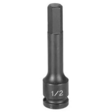 Grey Pneumatic Corp. 29124F 1/2" Drive X 3/8" 4" Length Hex Driver
