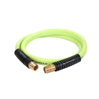 Legacy Manufacturing HFZ1204YW4S Flexzilla Whip Hose With Swivel, 1/2" X 4', 1/2" Mnpt Swivel X 1/2" Mnpt Fittings