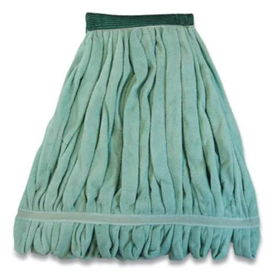 The Odell Corporation MWTM-GNB Echofiber Microfiber Loop Mop, Split Microfiber, Medium, 1.5" Headband, Green