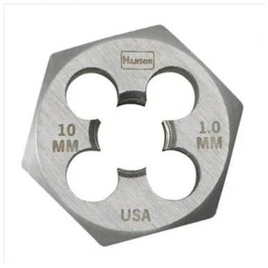 Hanson 6627 High Carbon Steel Hexagon 1" Across Flat Die 6mm-1.00