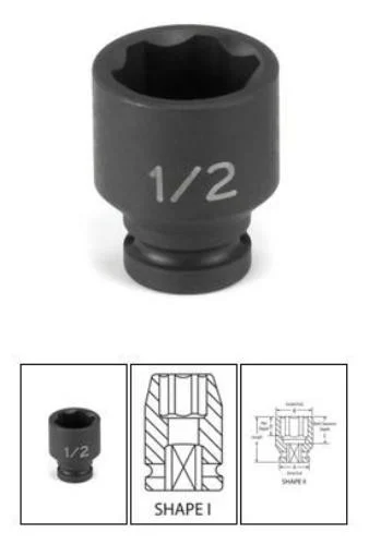Grey Pneumatic 909RS 1/4" Surface Drive X 9/32" Standard Socket