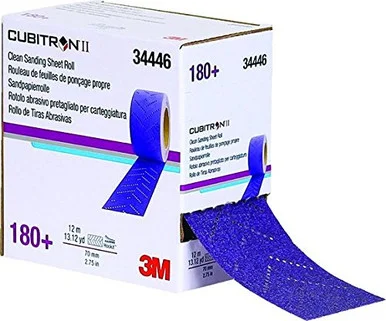 3m 3M-34446 70mm X 12m Cubitron Ii Hookit 180+ Grade Clean Sanding Sheet Roll
