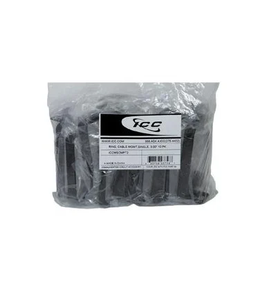 Icc Ring, Cable Mgmt, Single, 3.00" 10 Pk - Ring - Black - 10 Pack (iccmscmpt2)